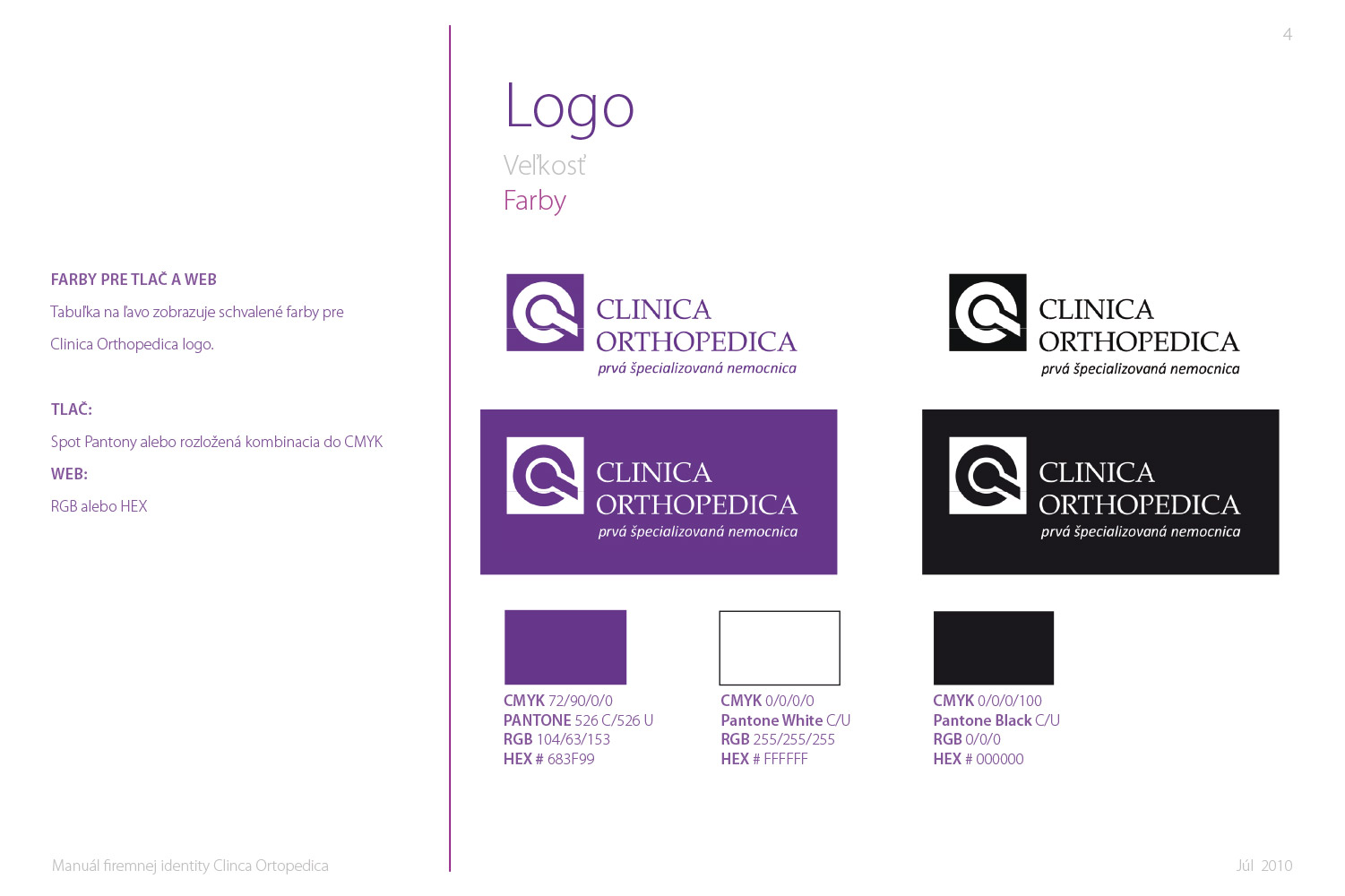 Clinica Orthopedica, corporate identity image