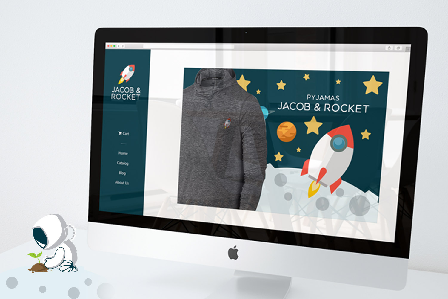 Jacob & Rocket, logo design image